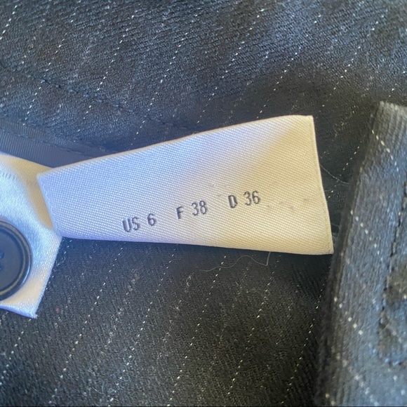 AKRIS PUNTO 100% Wool Pinstripe Tailored Pants: Sz 6 - Picture 7 of 7